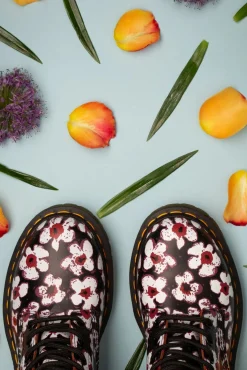 1460 Pansy Fayre Vintage Laarzen In Zwart