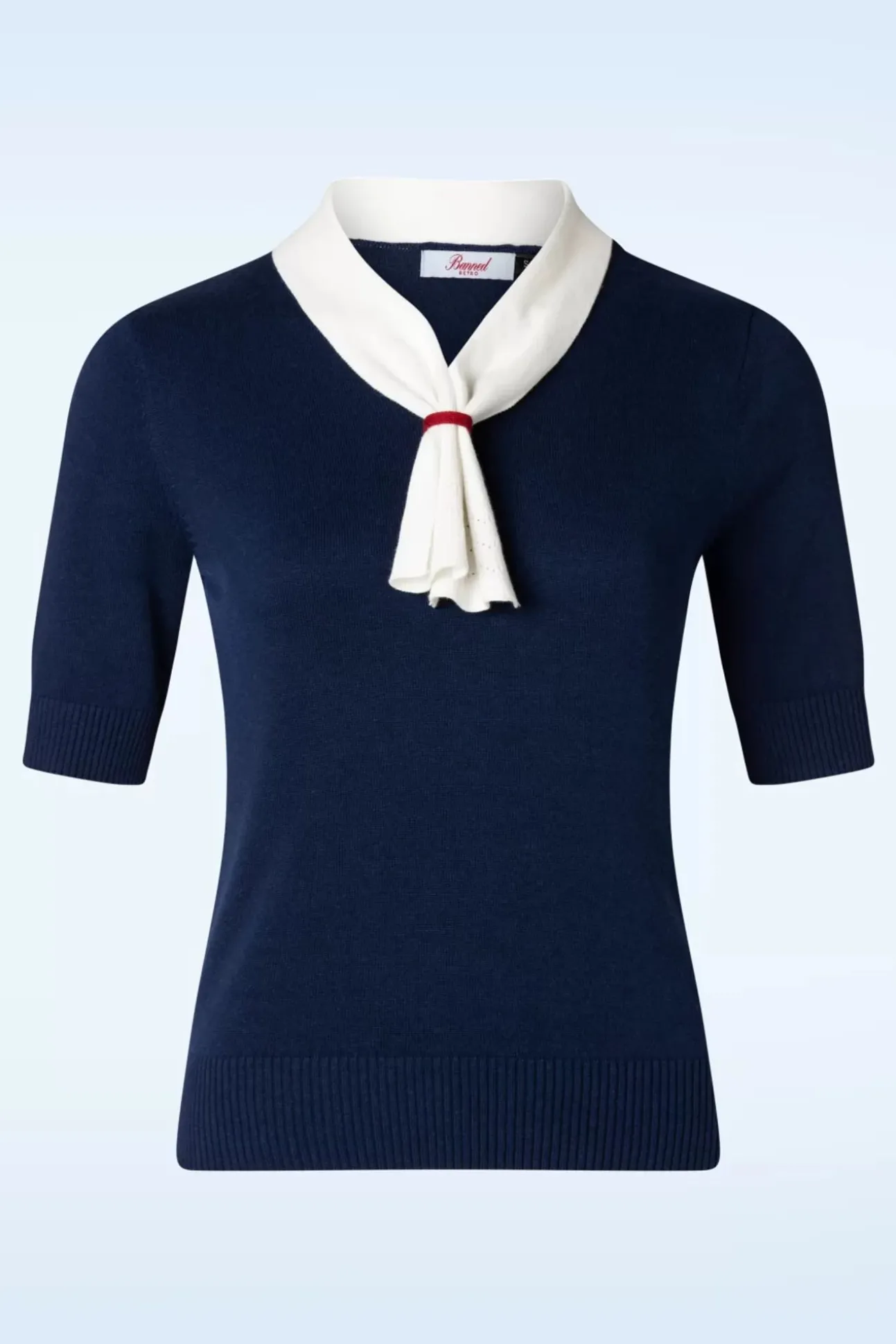 Ahoy Sail Trui In Marineblauw En Wit