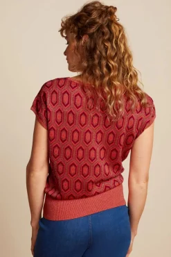 Ann Top Crown In Tweed Oranje