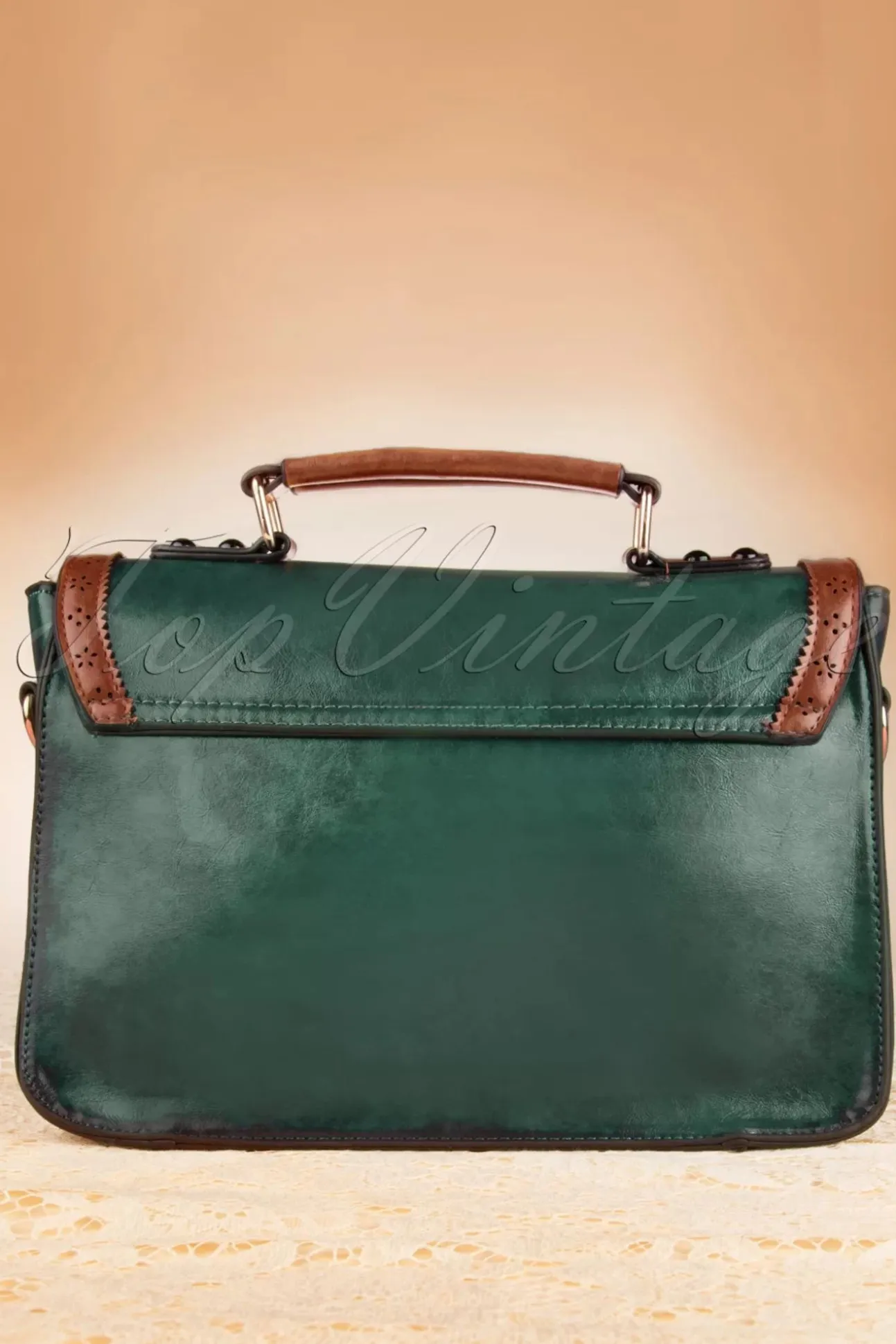 Antieke Handtas In Groen