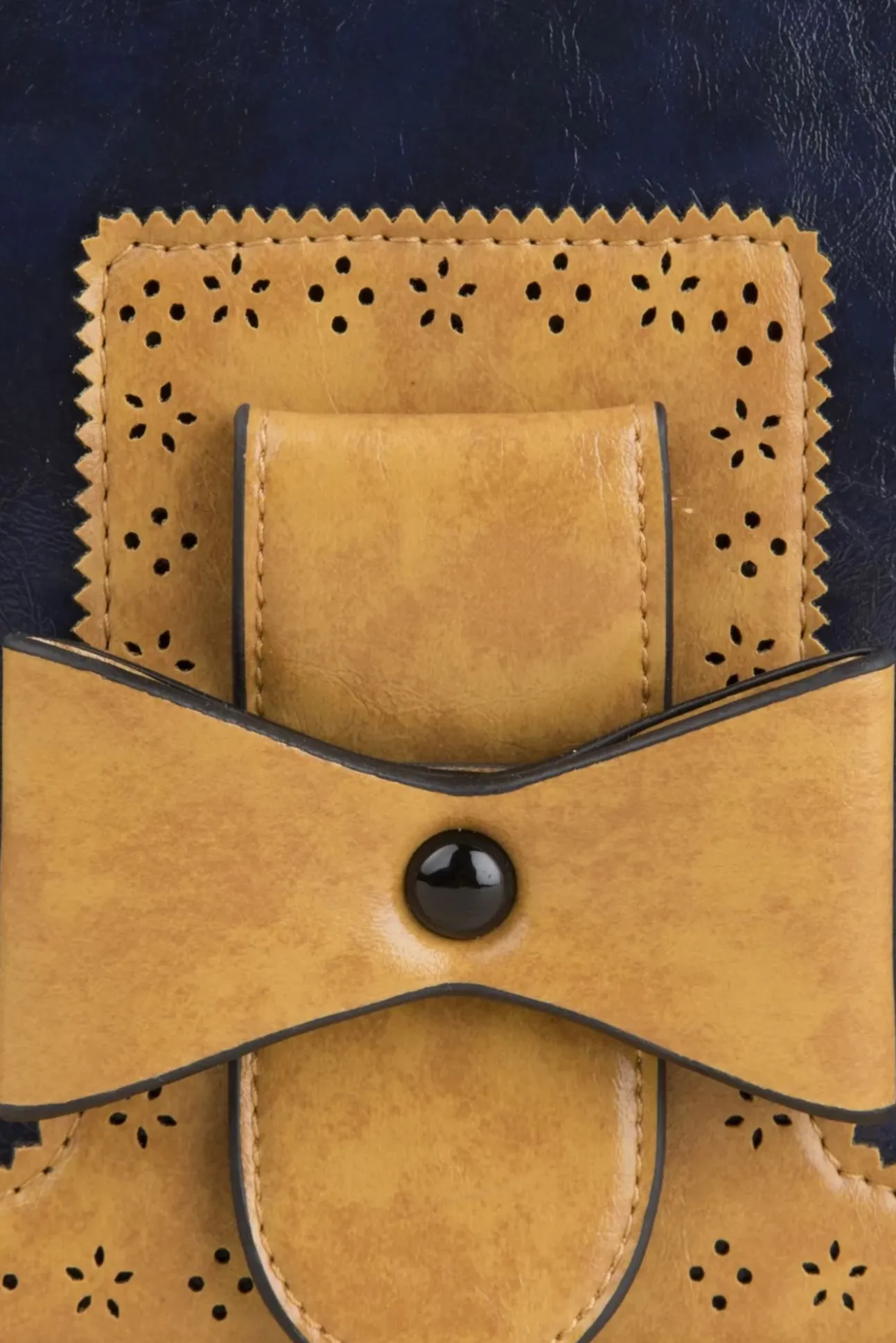 Antieke Messenger Bag In Blauw