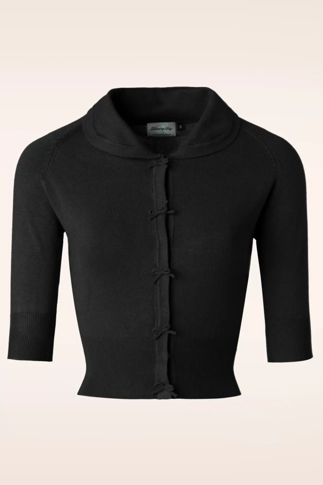 April Vest Met Strik In Zwart