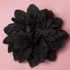 Bloemenhaarclip En Broche In Zwart