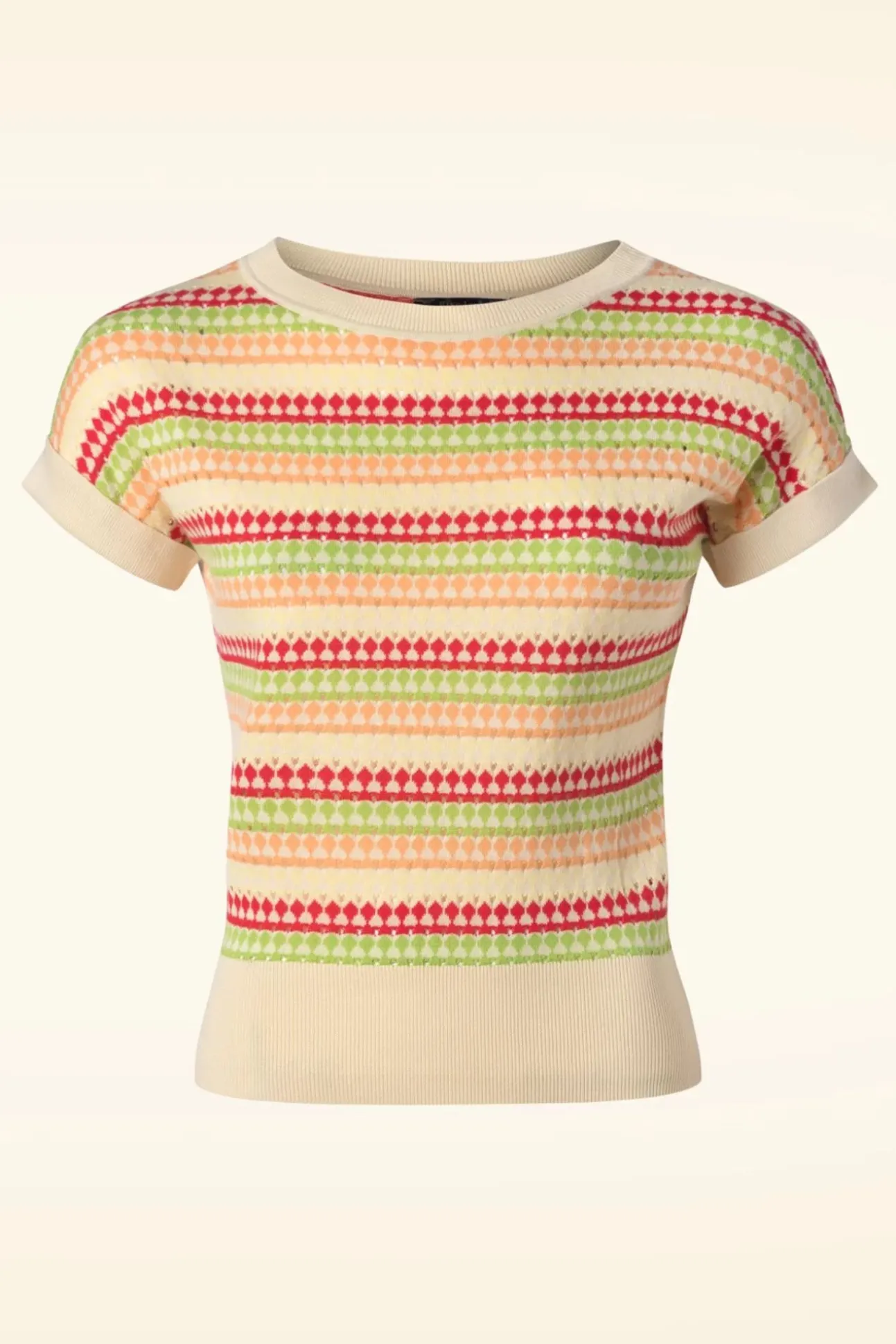 Boatneck Boyd Top In Creme