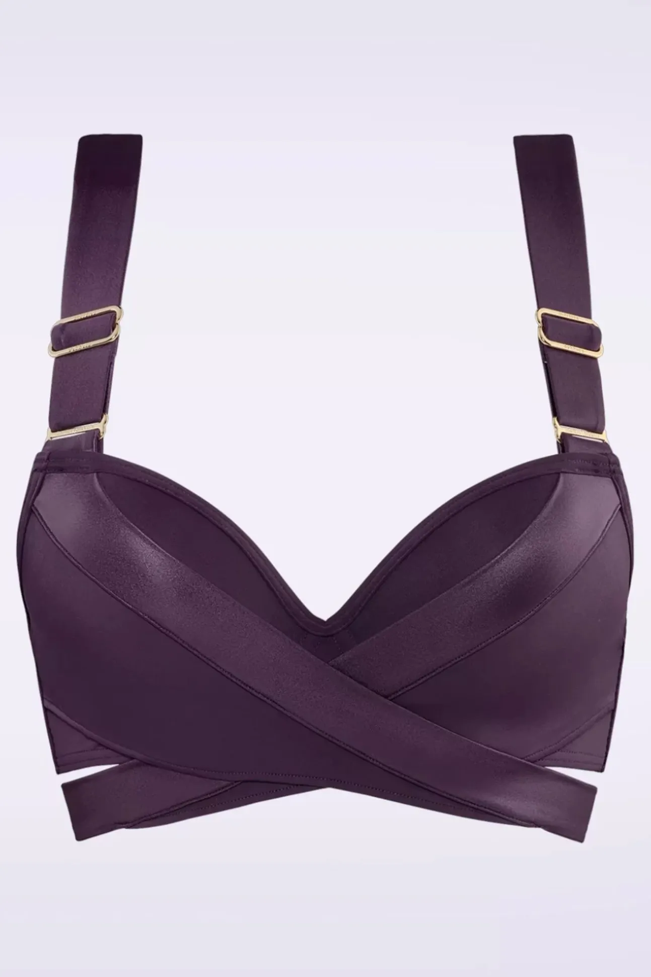 Cache Coeur Push-Up Bikinitop In Dieppaars