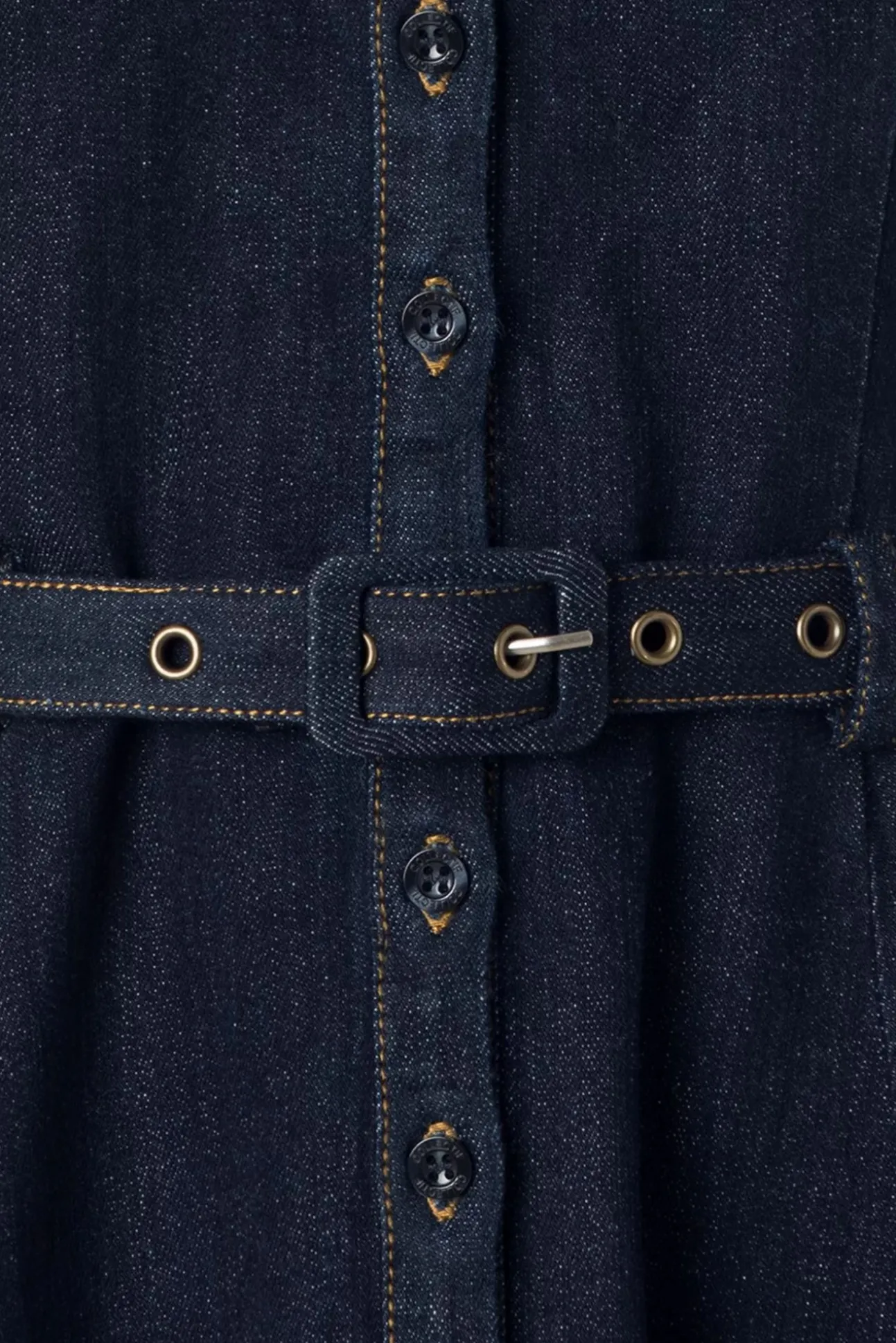 Caterina Denim Swing Jurk In Blauw
