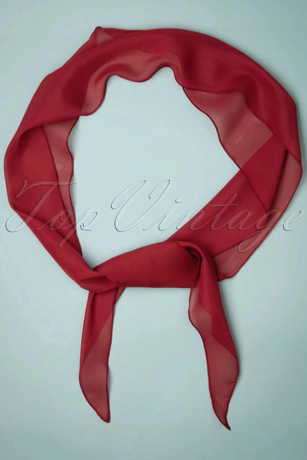 Chiffon Sjaal In Bordeauxrood