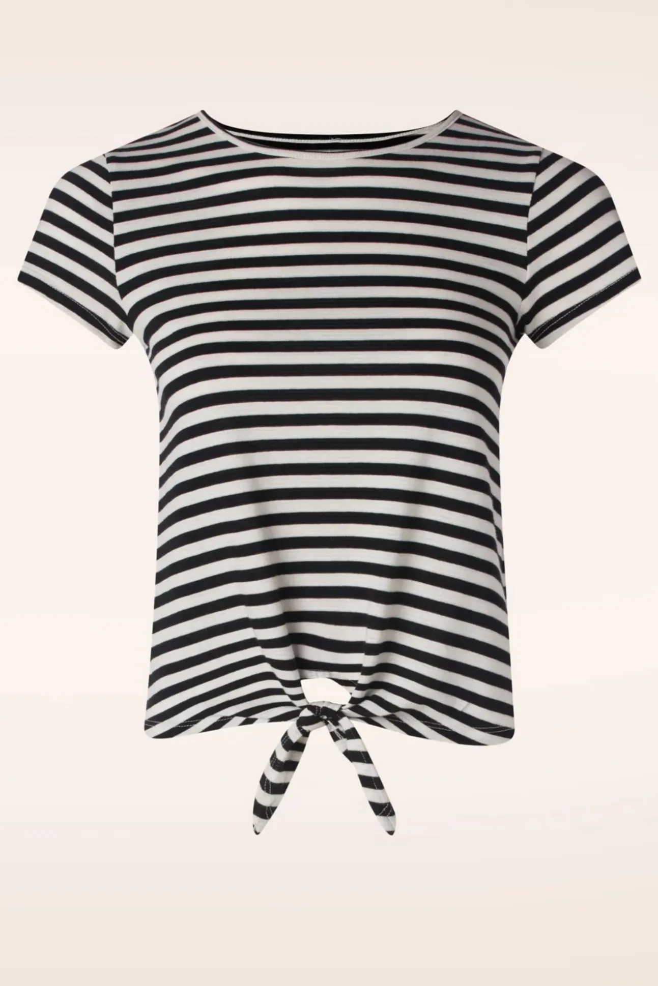 Chopito Stripe Knot T-Shirt In Zwart
