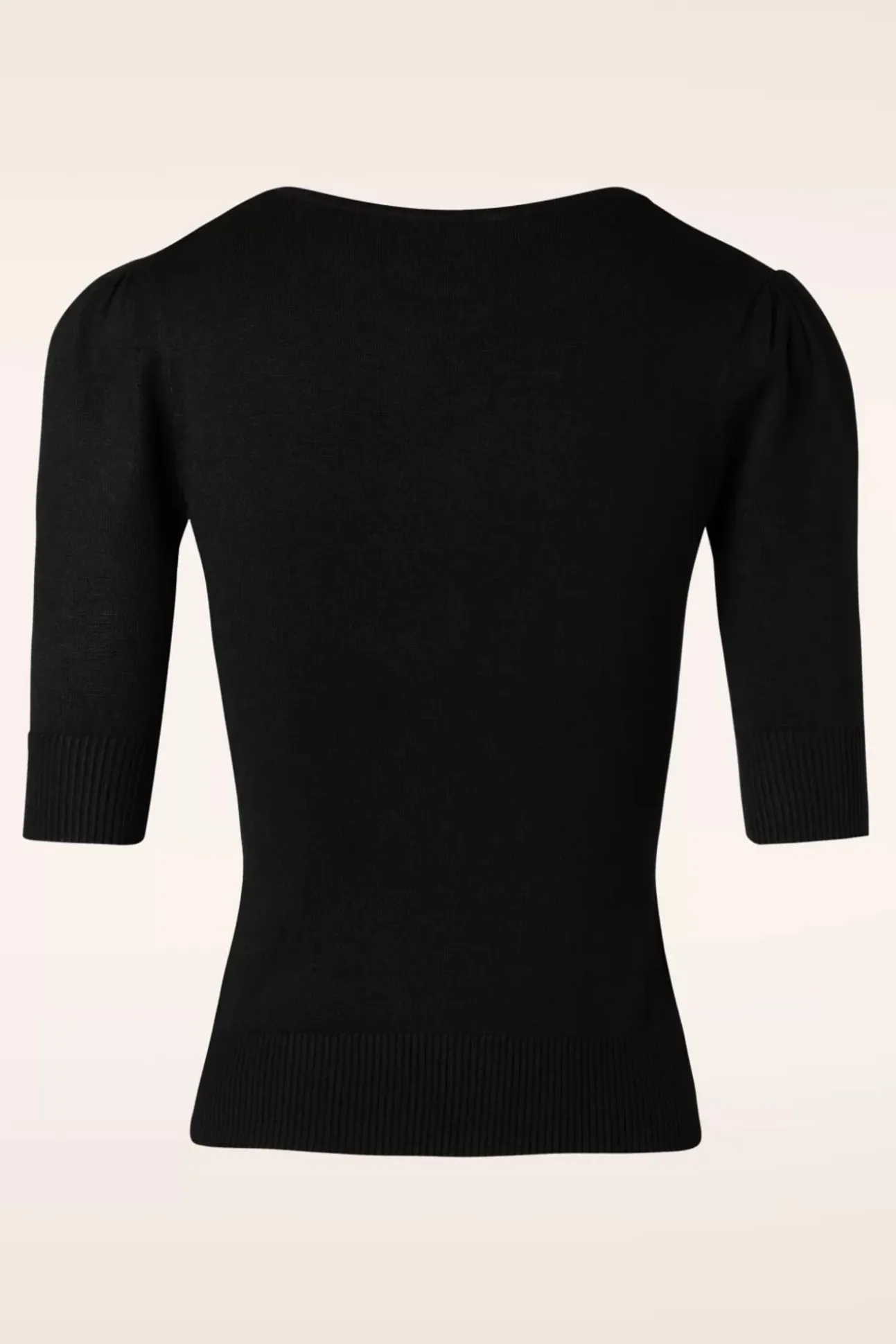 Chrissie Gebreide Top In Zwart