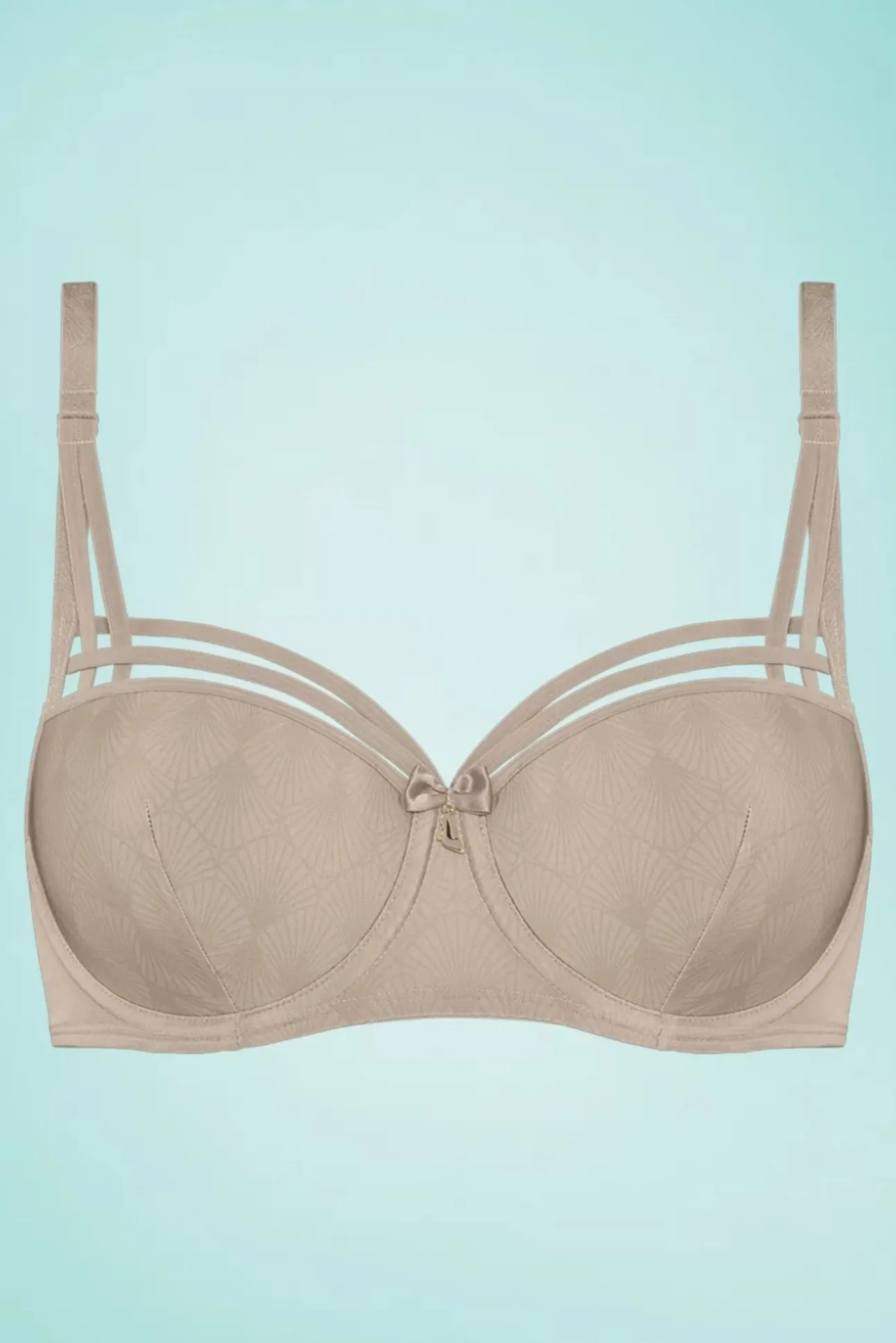 Dame De Paris Glitter-Bh In Beige