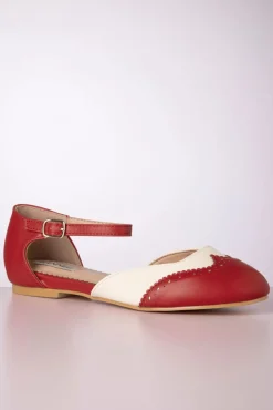 Dapper Dancemates Platte Schoentjes In Rood