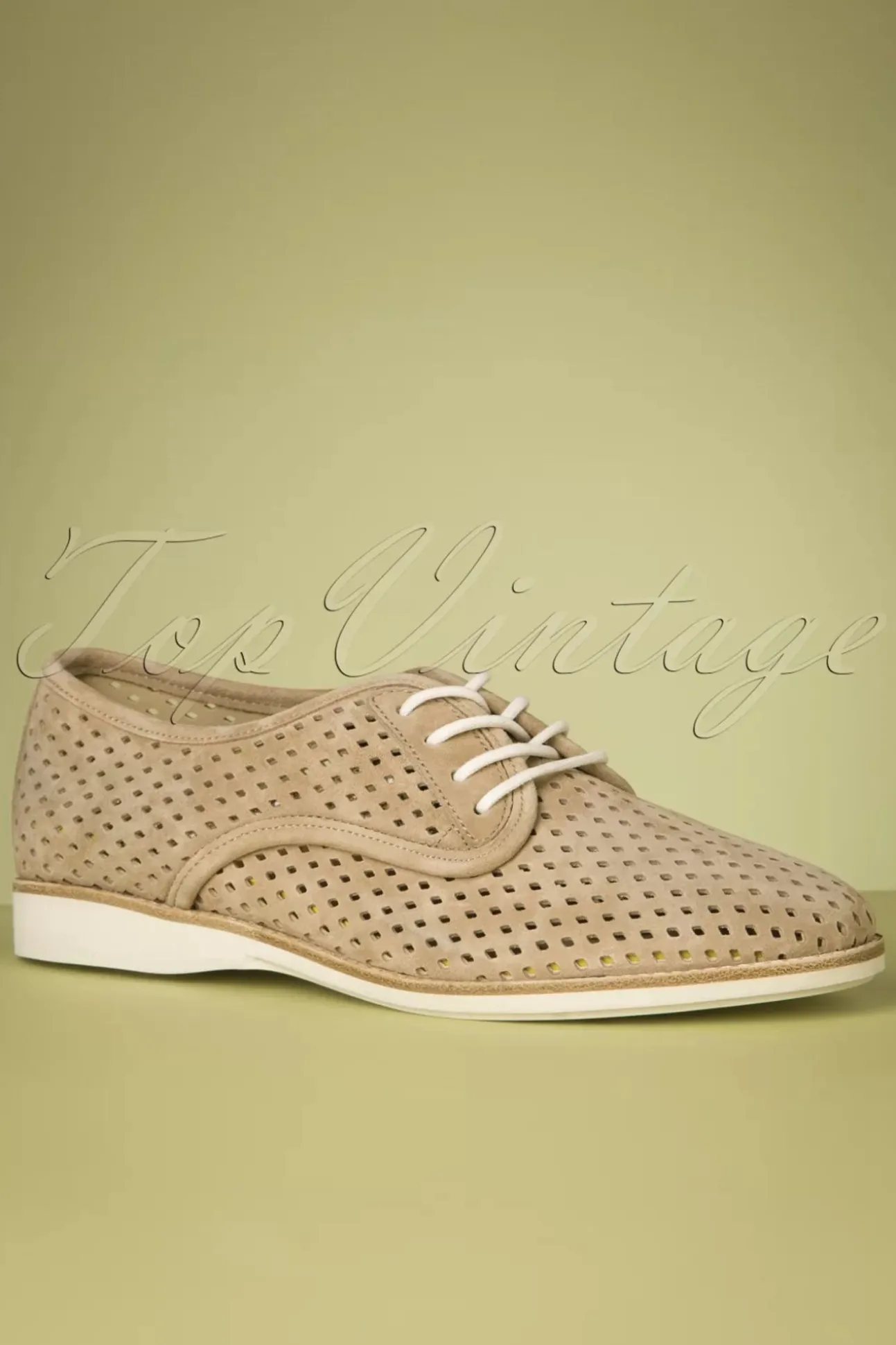Derby Punch Schoenen In Walnoot