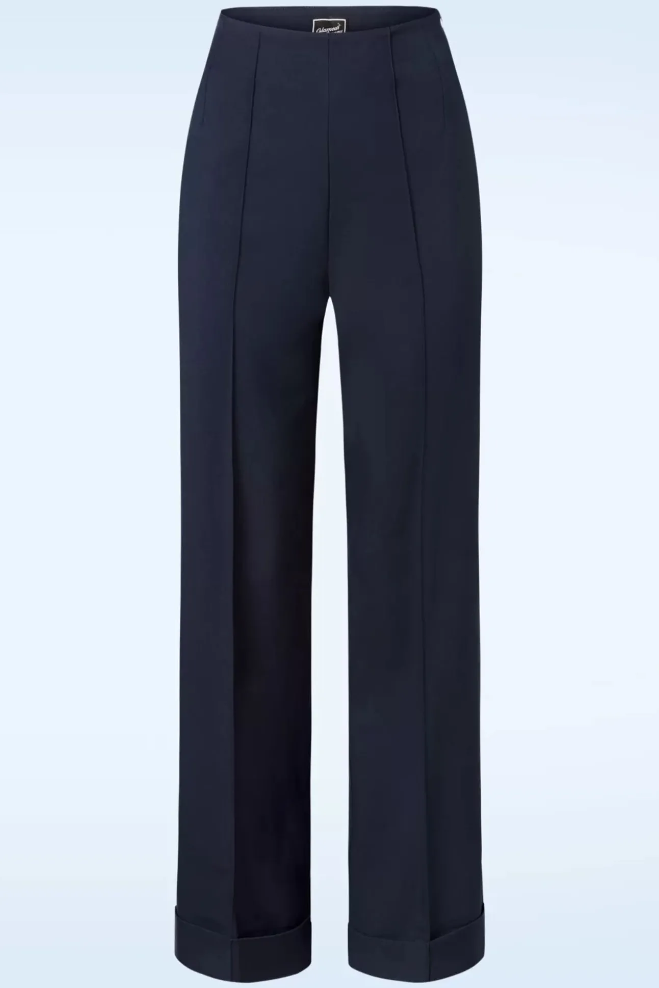 Diadora Wijde Pantalon In Marineblauw