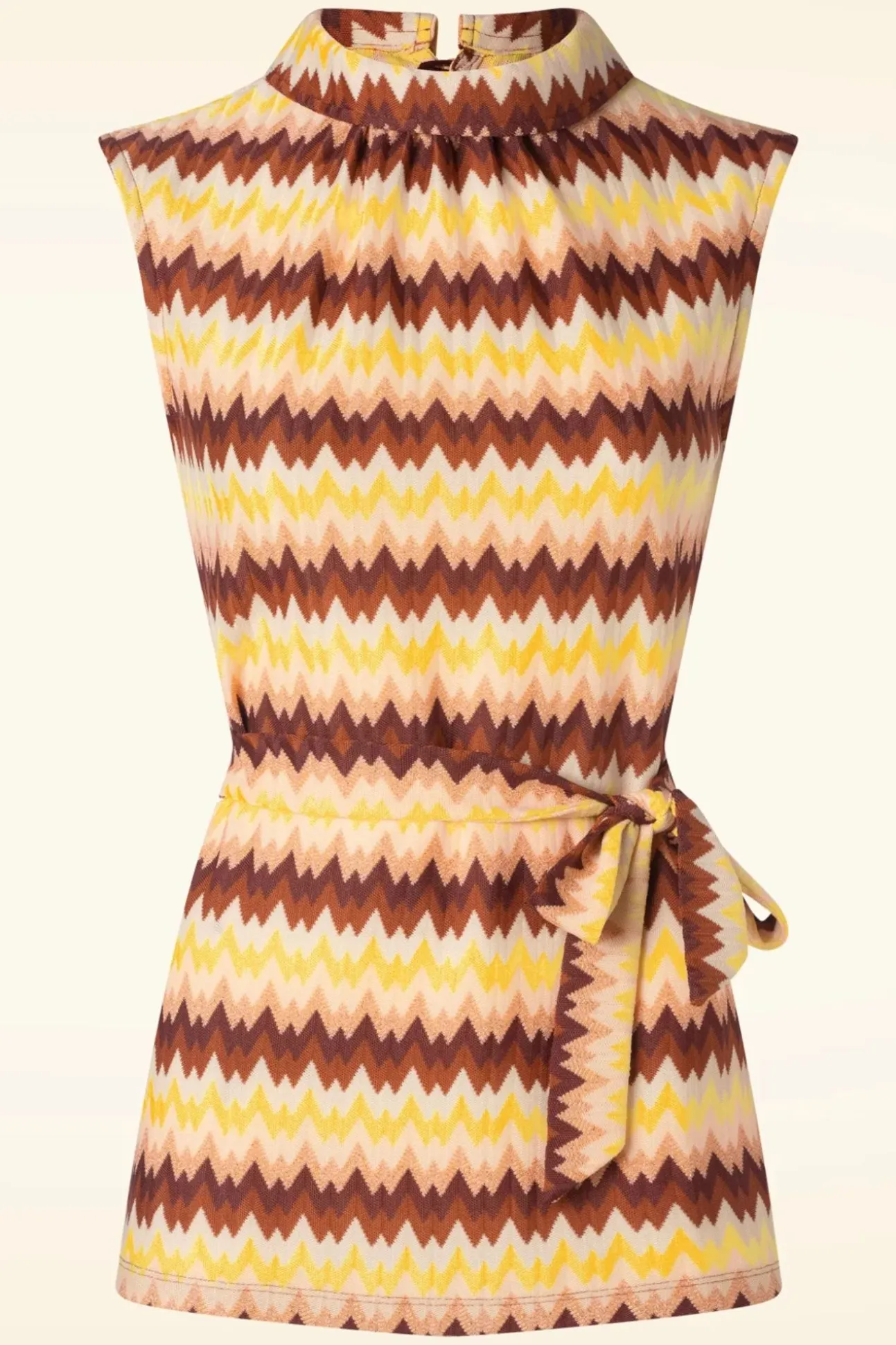 Dita Tunic Top Carmine In Mock Oranje