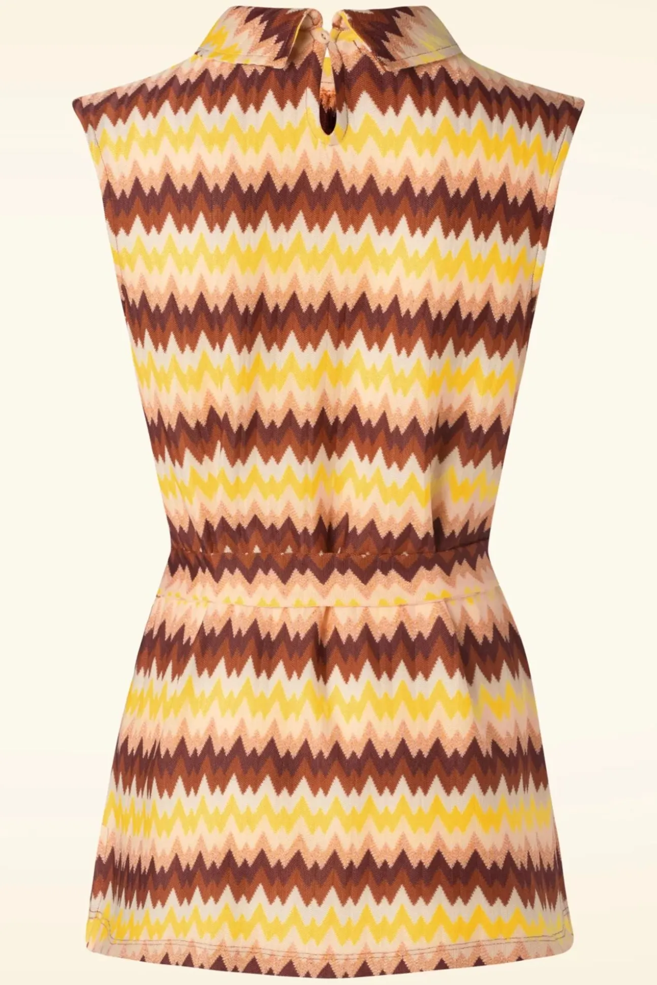 Dita Tunic Top Carmine In Mock Oranje