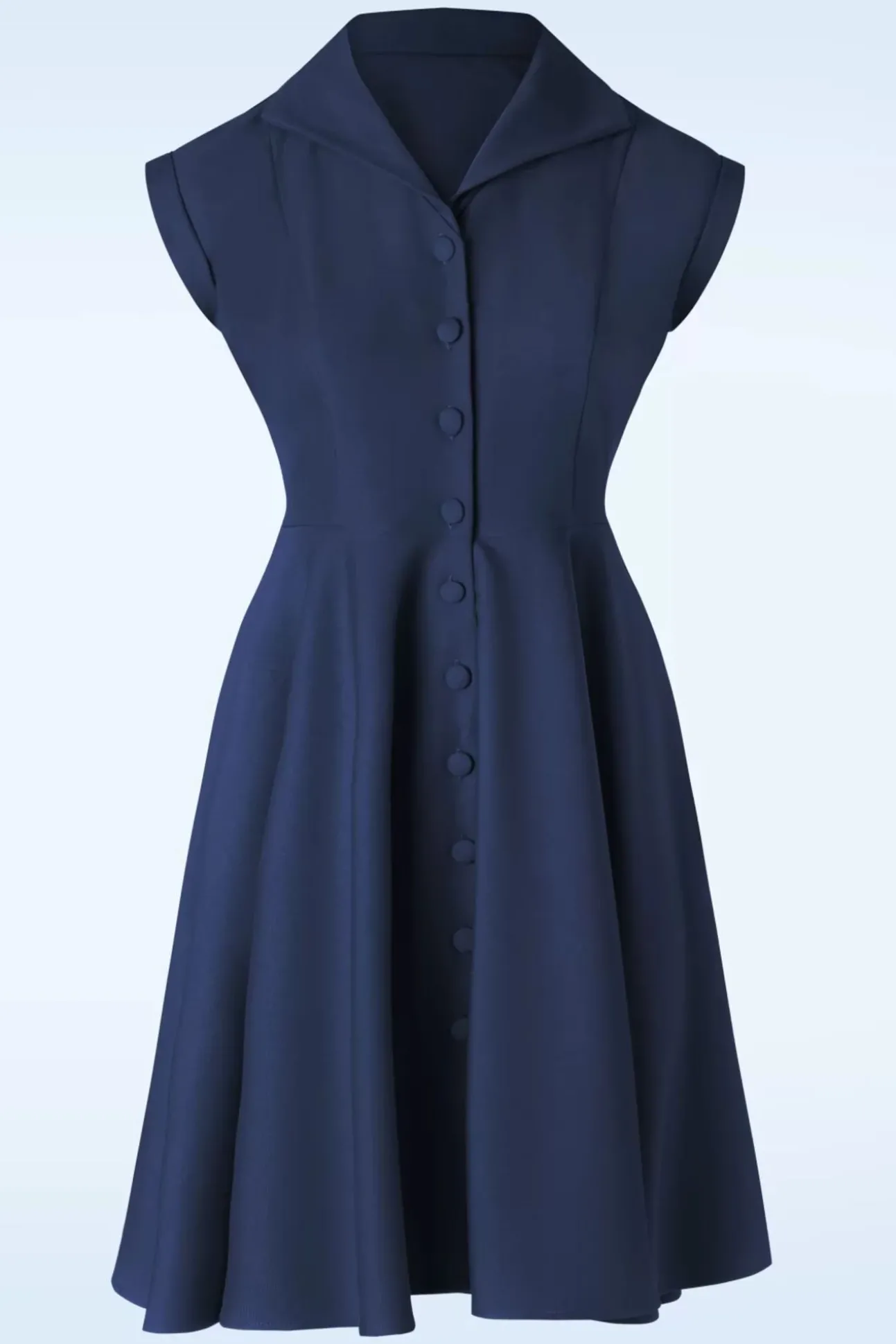 Doll Swing Jurk In Marineblauw