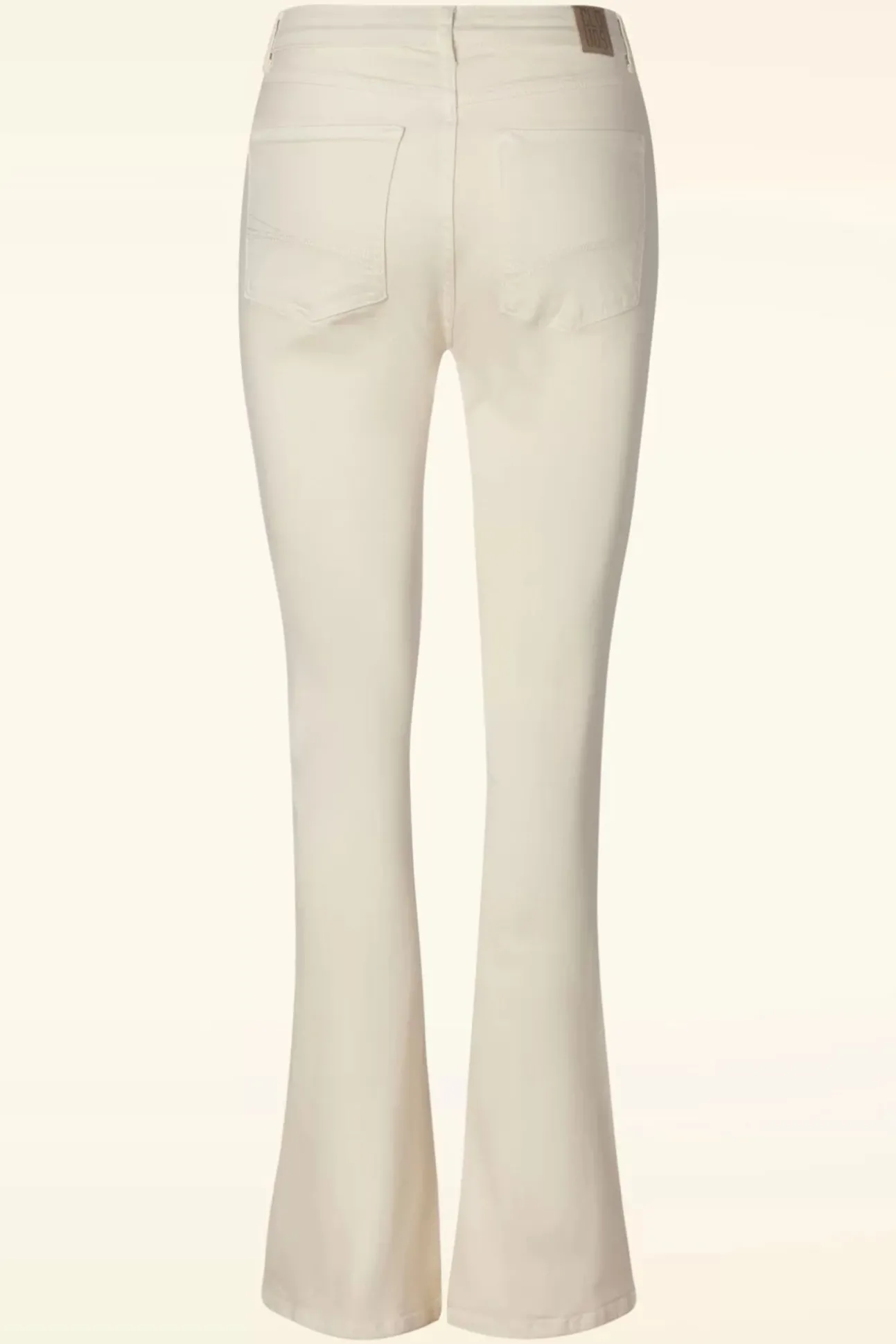 Dora Flared Broek In Gebroken Wit