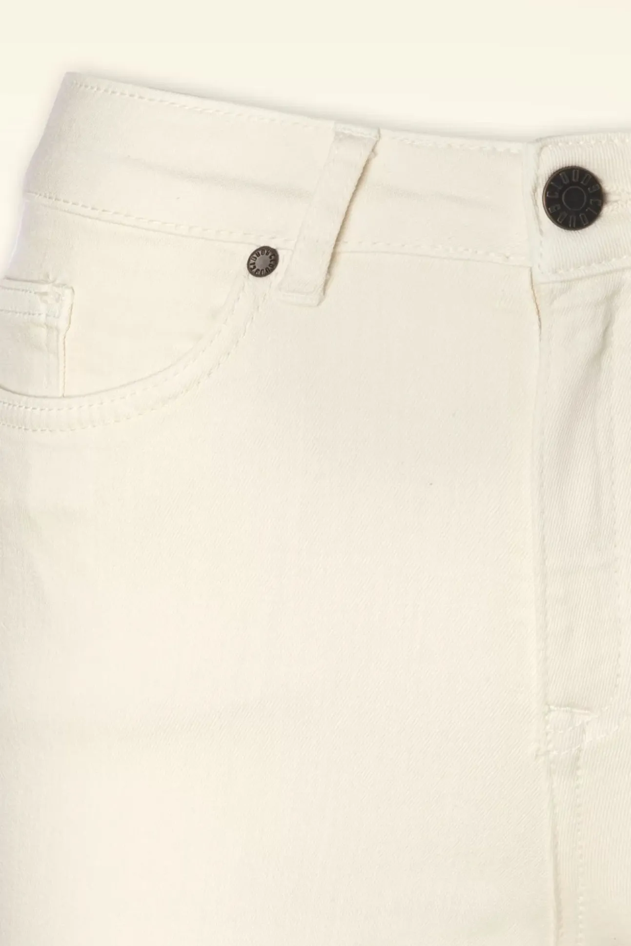 Dora Flared Broek In Gebroken Wit