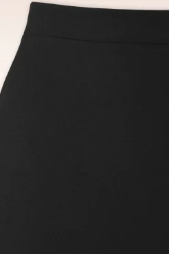 Ellie Crepe Pencil Rok In Zwart