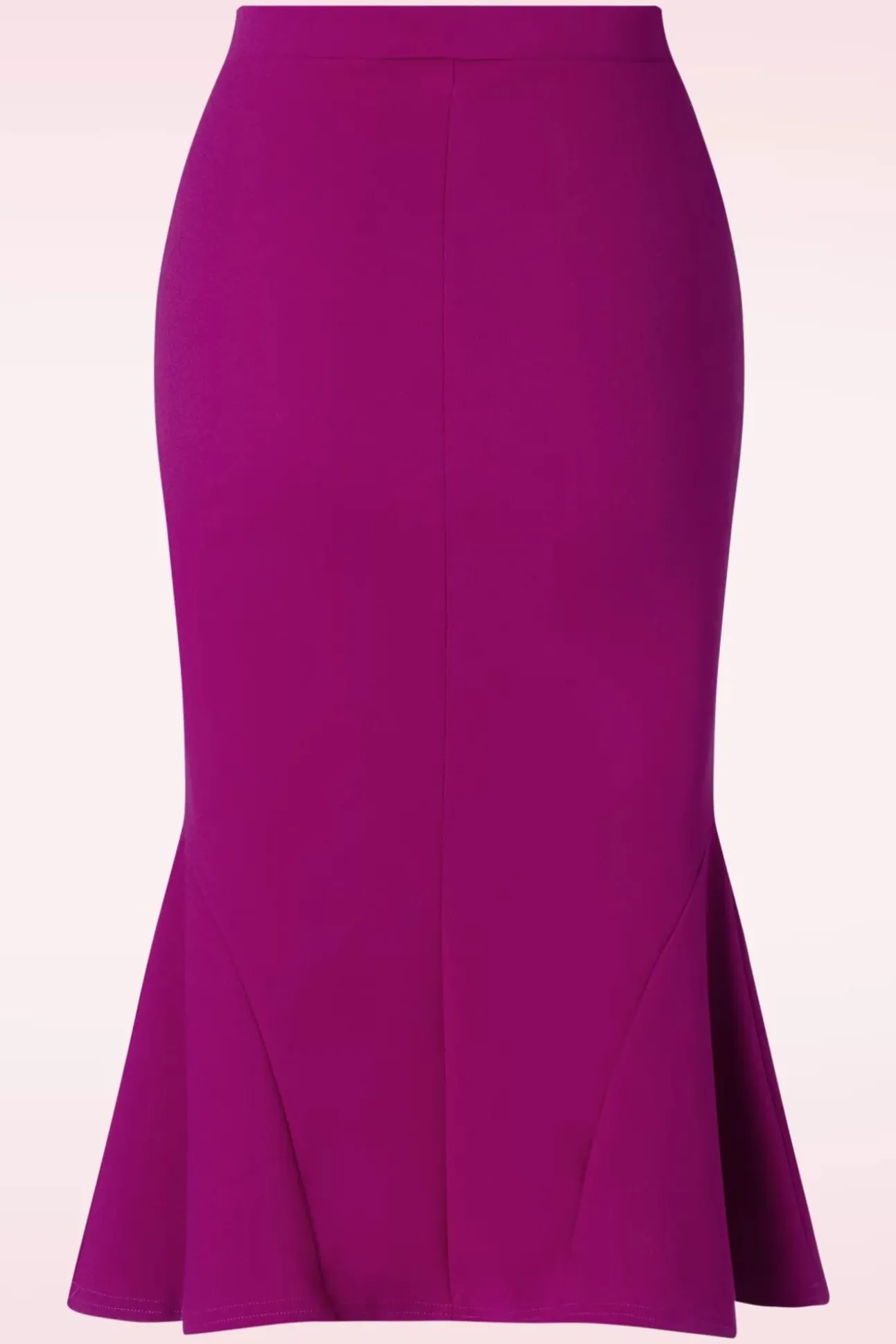 Ellie Crepe Pencil Rok In Amaranth