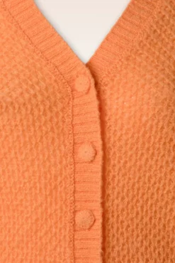 Farfalle V Cardi In Mock Oranje