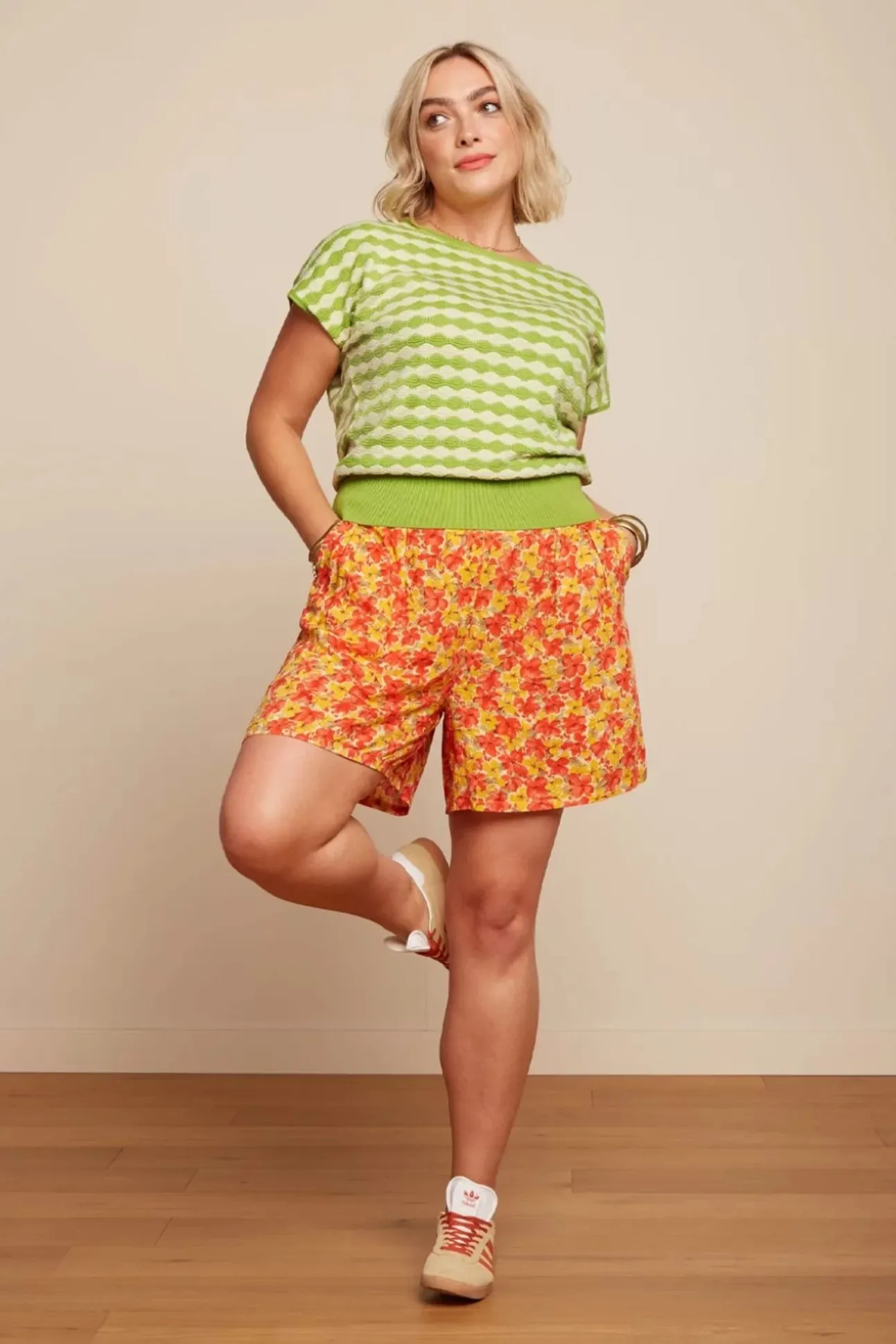 Fintan Doree Shorts In Fiesta Rood