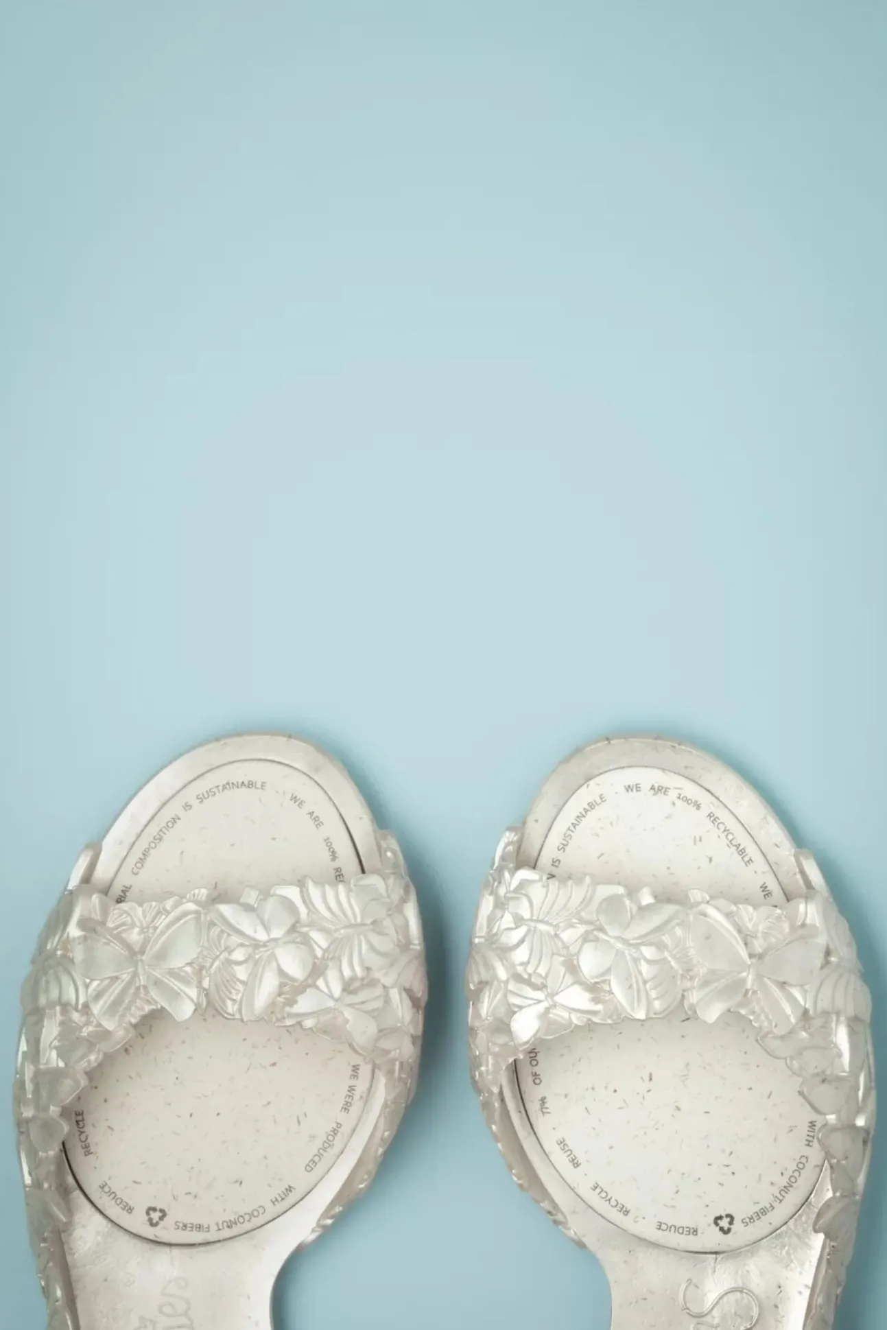 Flexi Vlinder Flipflop Sandalen In Pearl