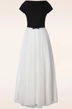 Fremont Maxi Jurk In Zwart En Wit