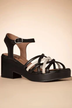 Gabriella Sandaal In Zwart En Creme