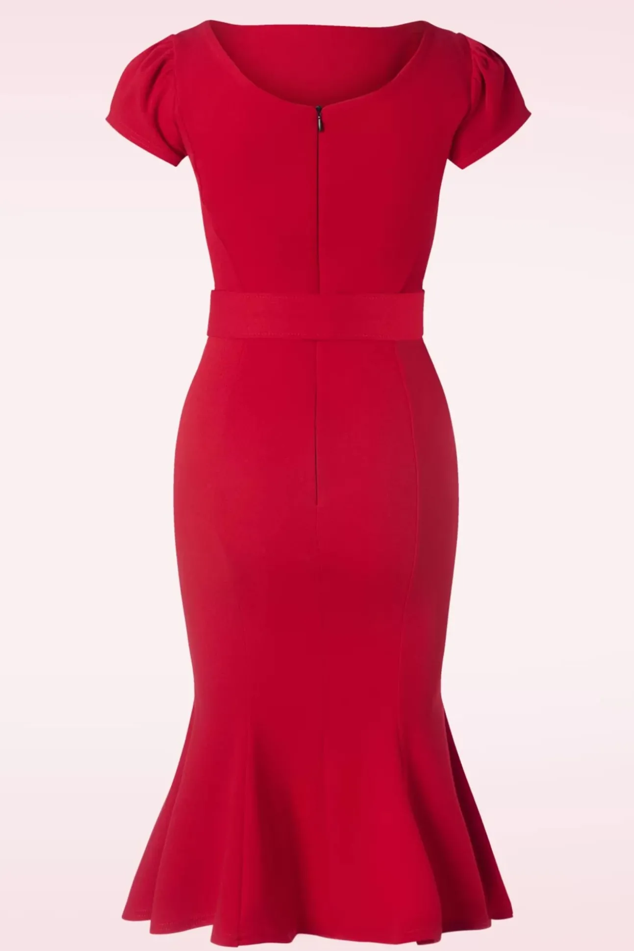 Gwen Pencil Dress In Red