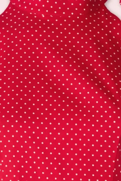 Hattie Halter Spot Swing Jurk In Rood