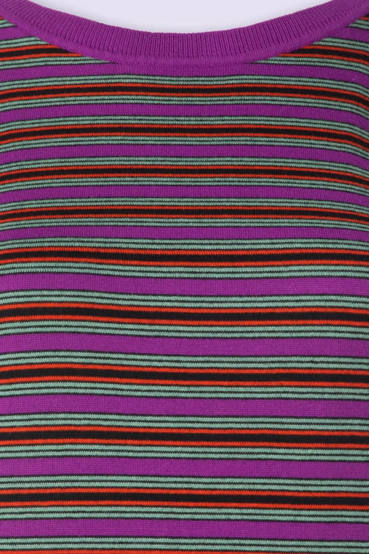 Hazel Bee Stripe Top In Sparkling Paars