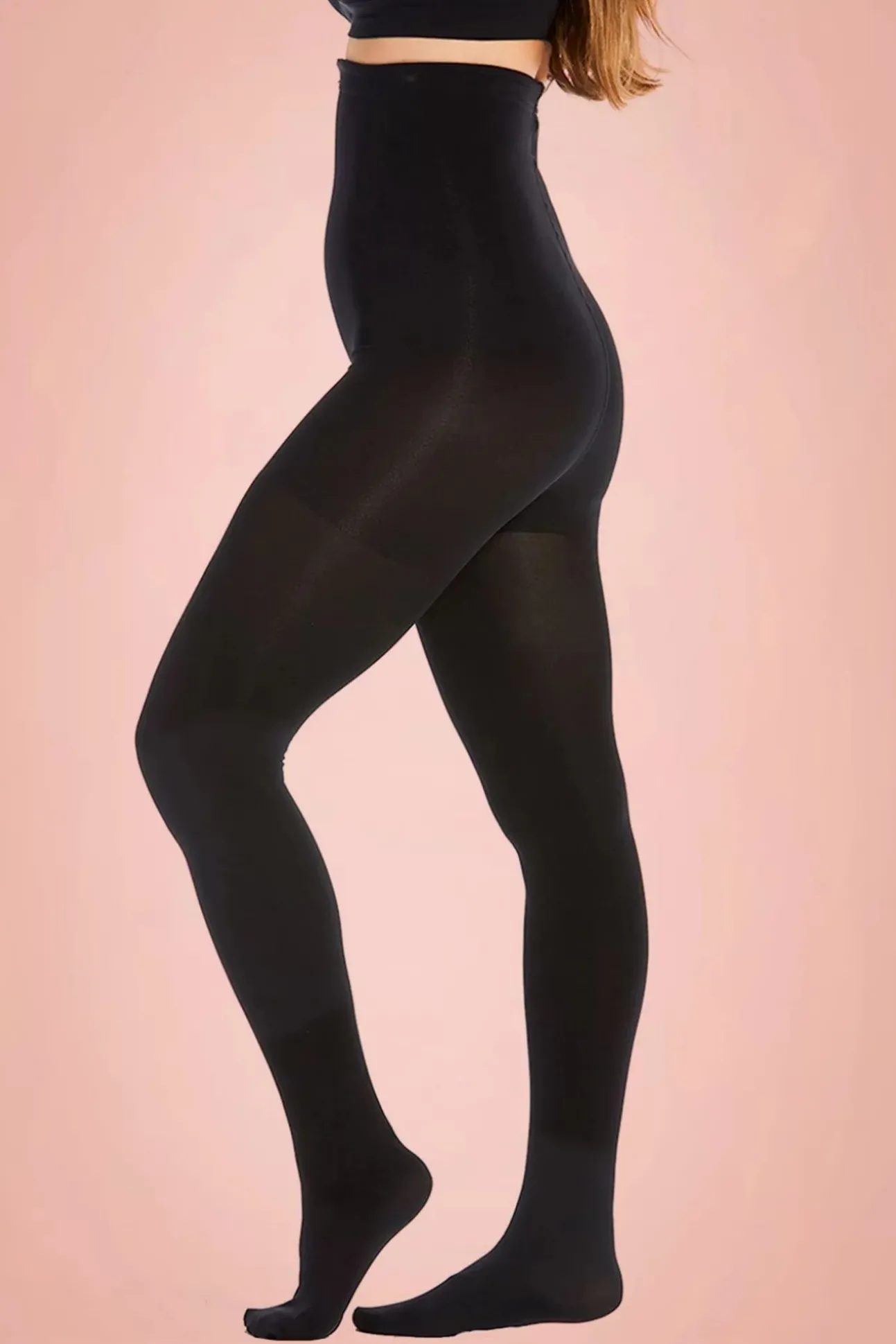 High Waist Slim Panty In Zwart
