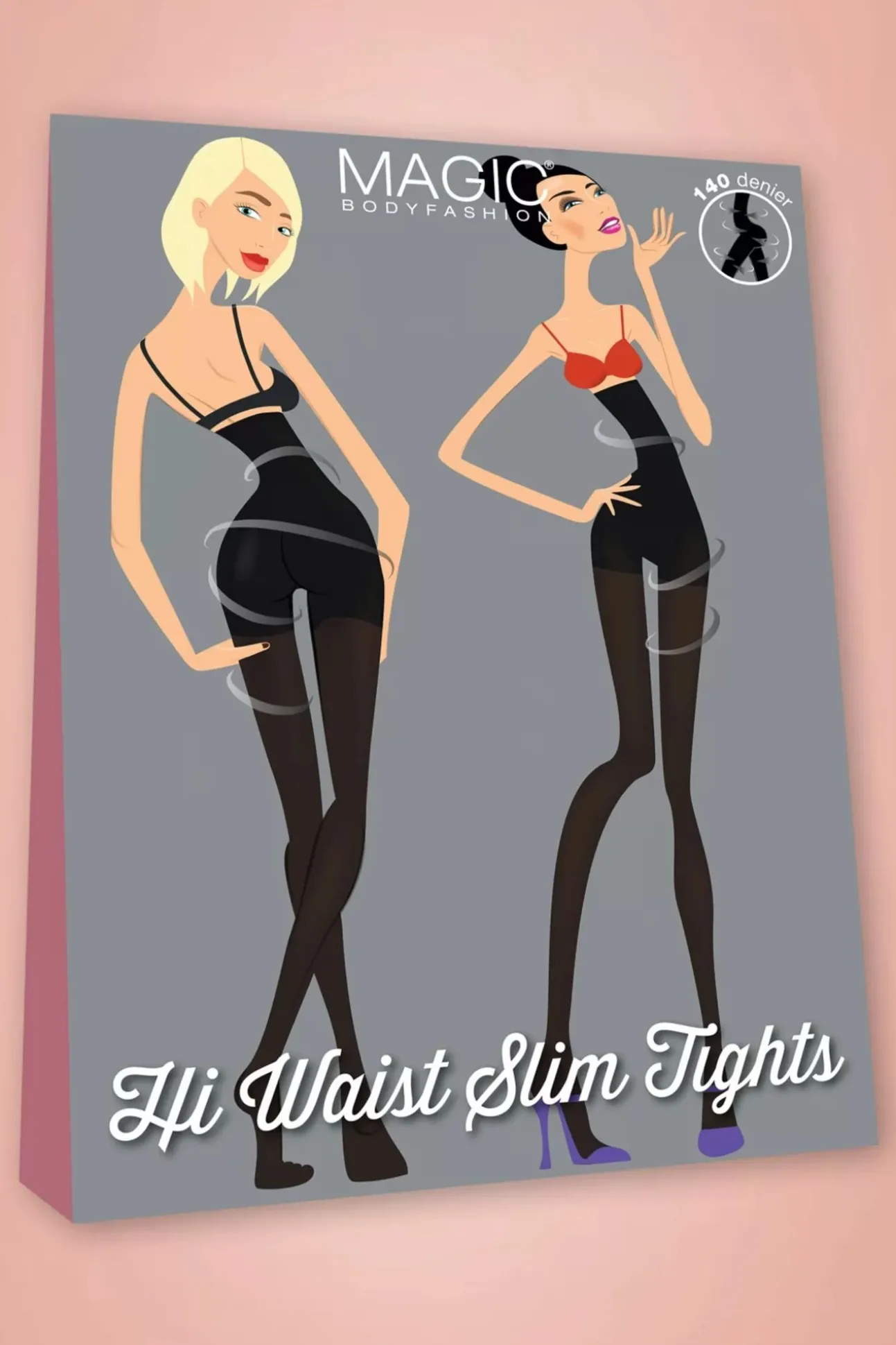 High Waist Slim Panty In Zwart