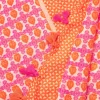 Iris Sjaal In Fuchsia En Oranje