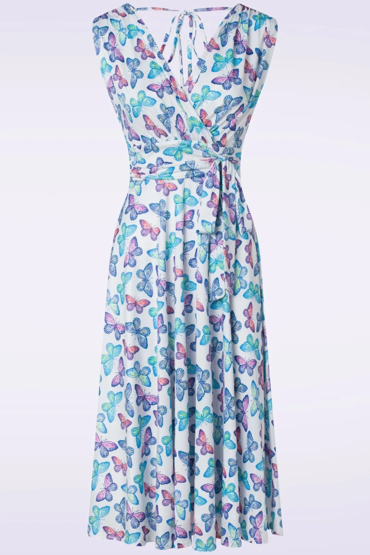 Jane Butterfly Swing Jurk In Wit
