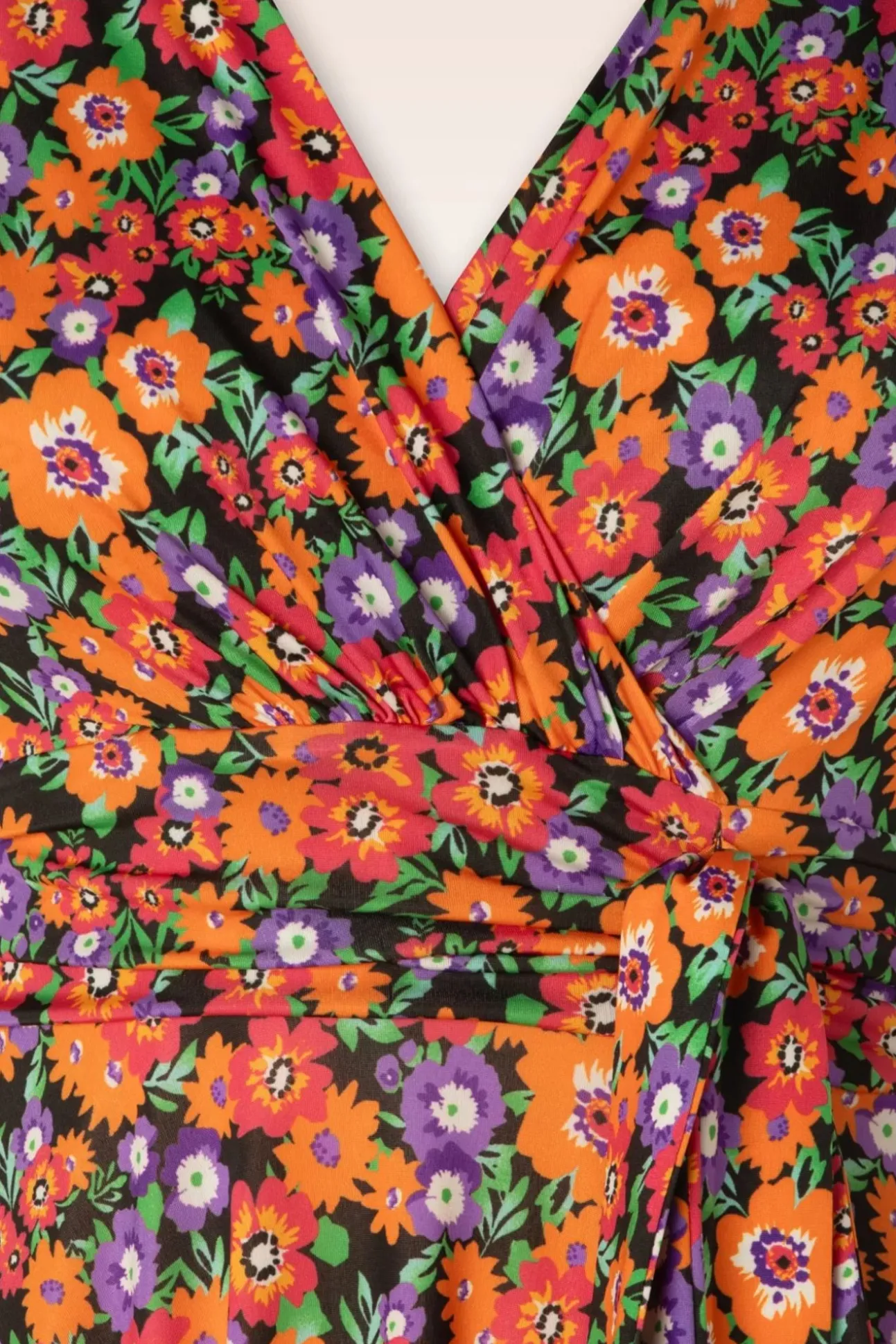 Jane Ditsy Flower Swing Jurk In Multi