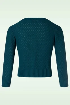Jennie Vest In Petrol Blauw