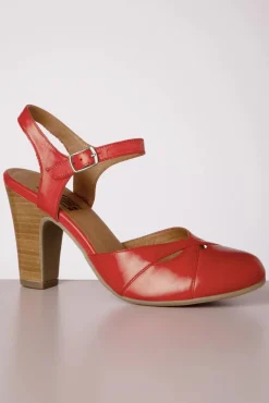 Joanie Sandaal In Scarlet Rood