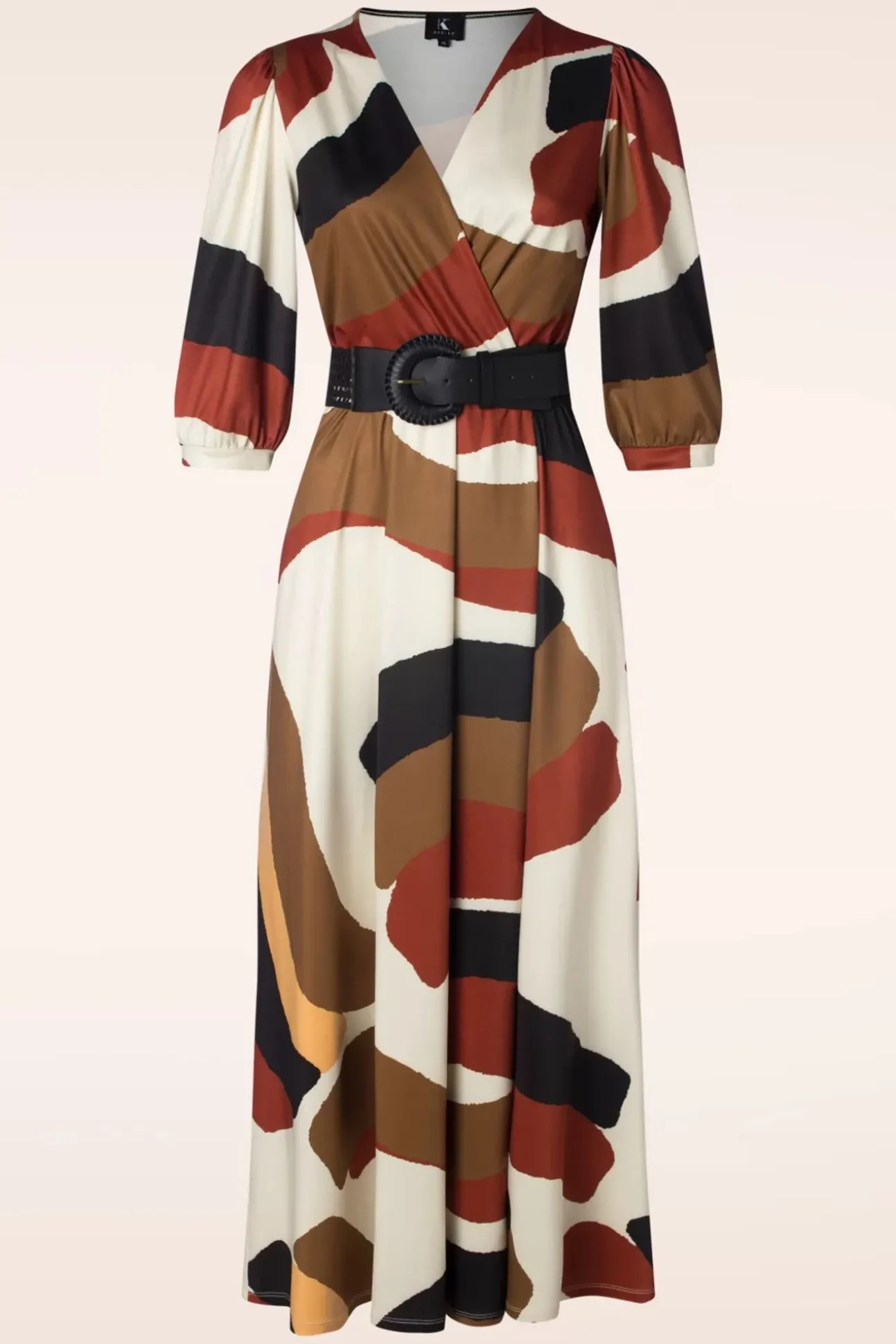 Josie Crossover Maxi Jurk In Multi