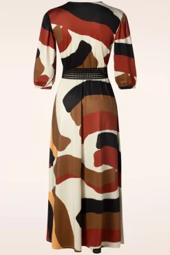 Josie Crossover Maxi Jurk In Multi