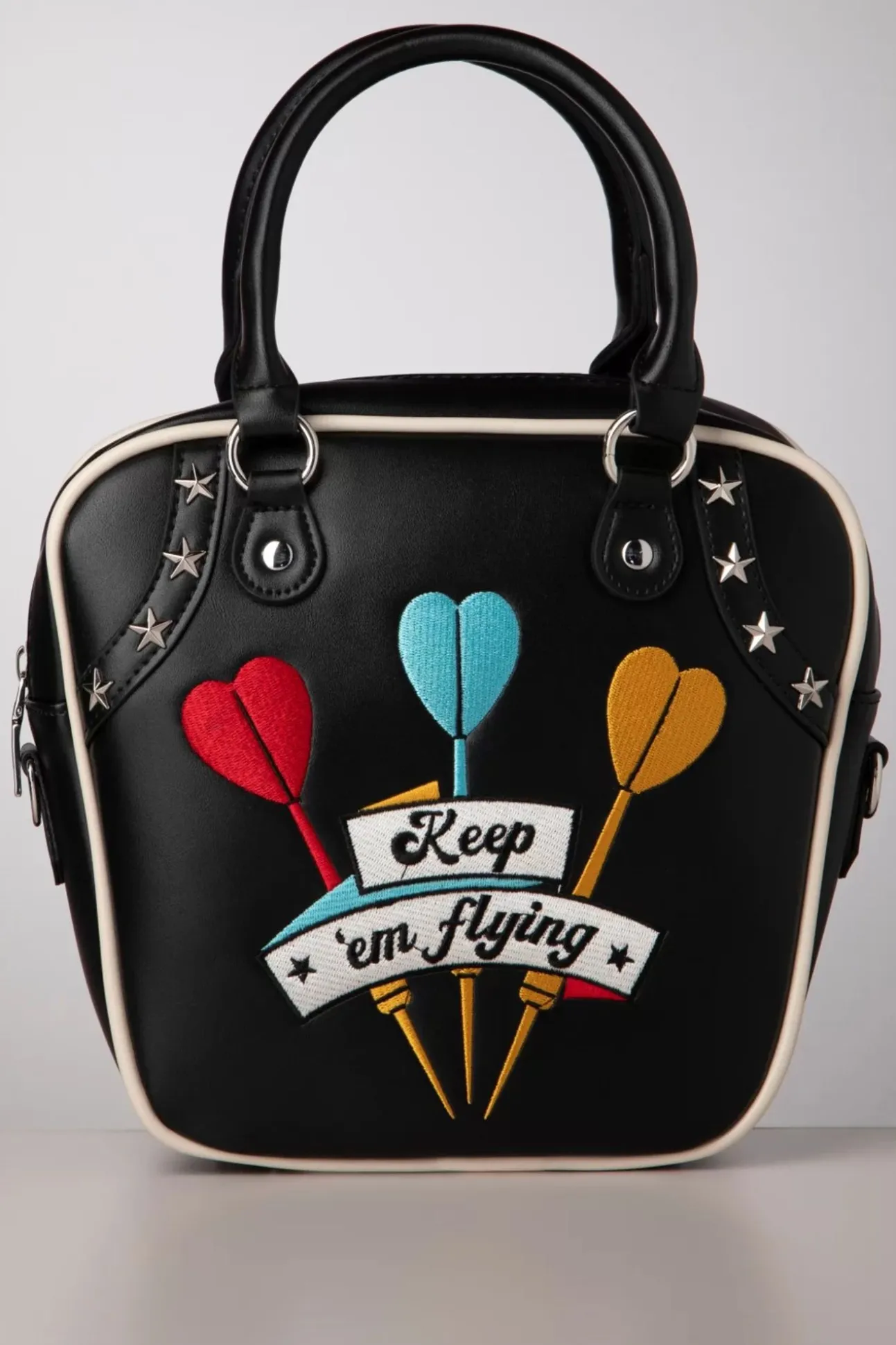 Keep 'Em Flying Handtas In Zwart