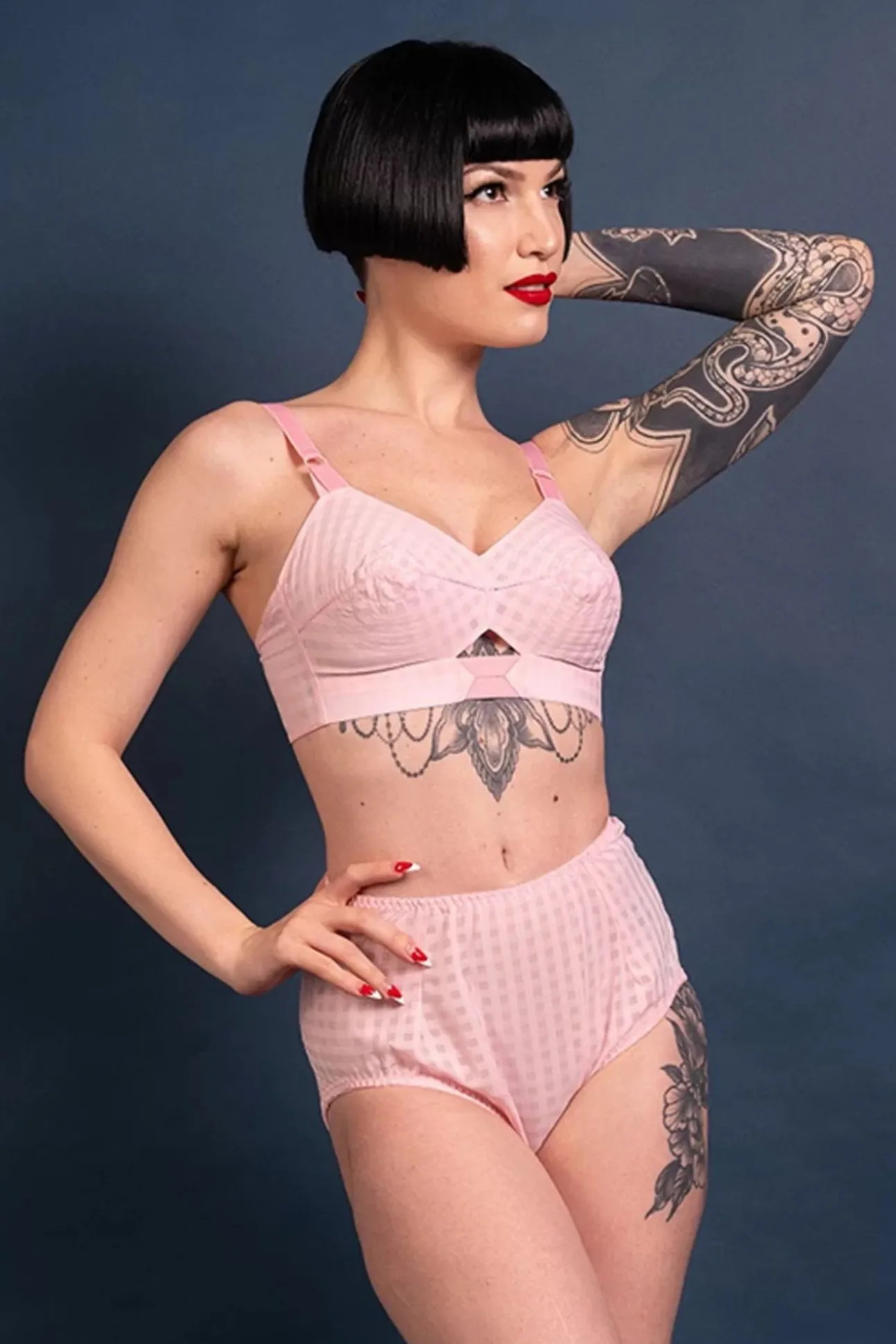 Kim High Waist Slip In Lichtroze