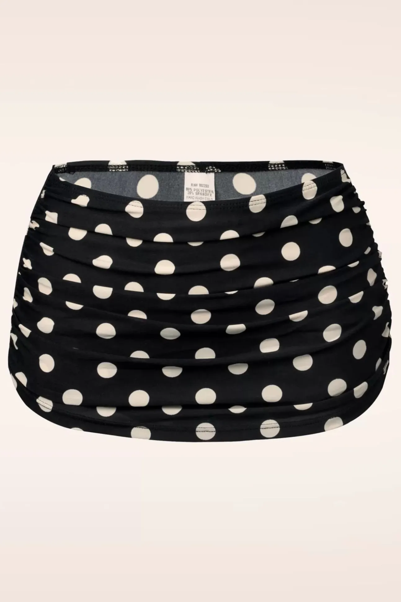 Klassieke Polka-Bikinibroek In Zwart En Wit