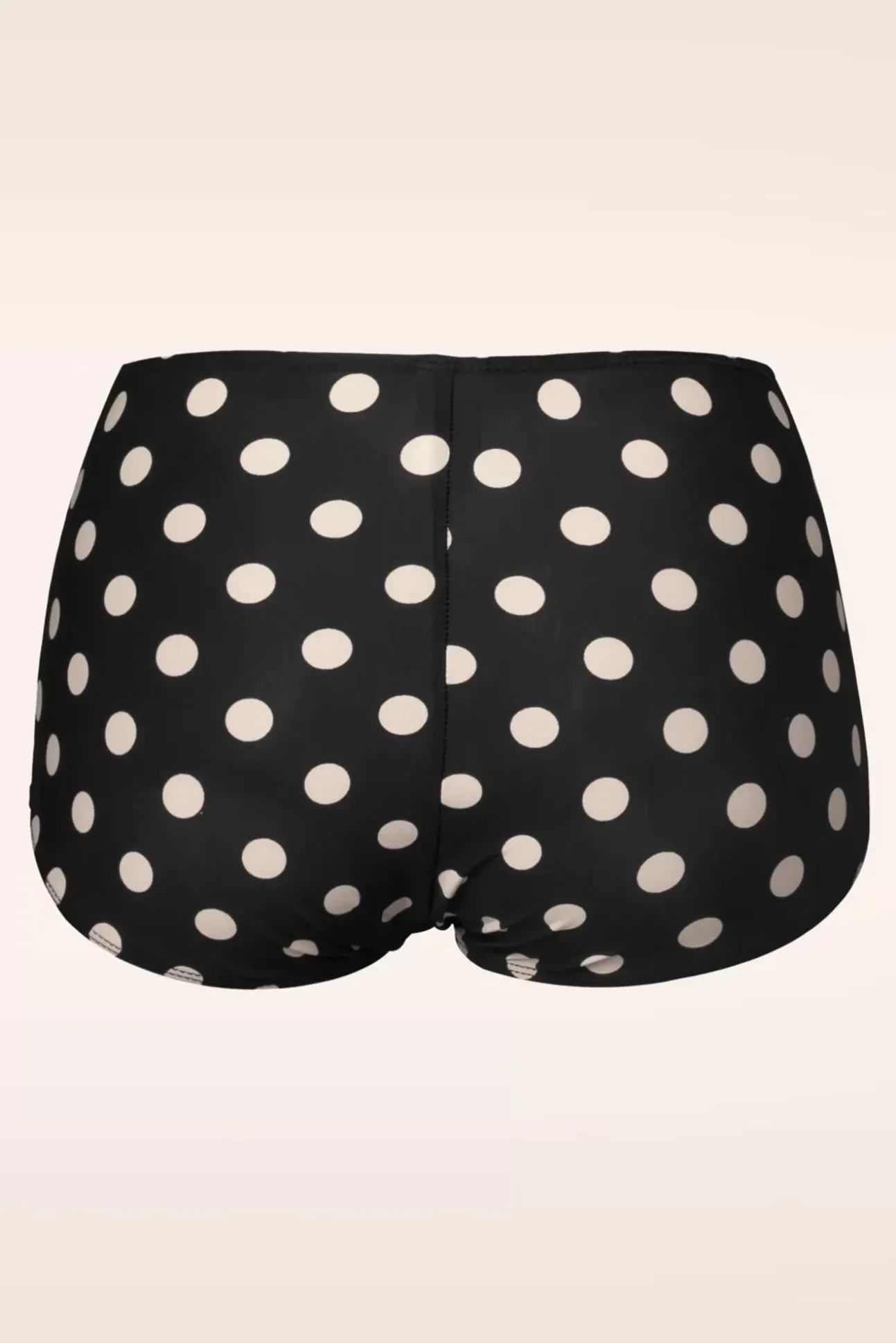 Klassieke Polka-Bikinibroek In Zwart En Wit