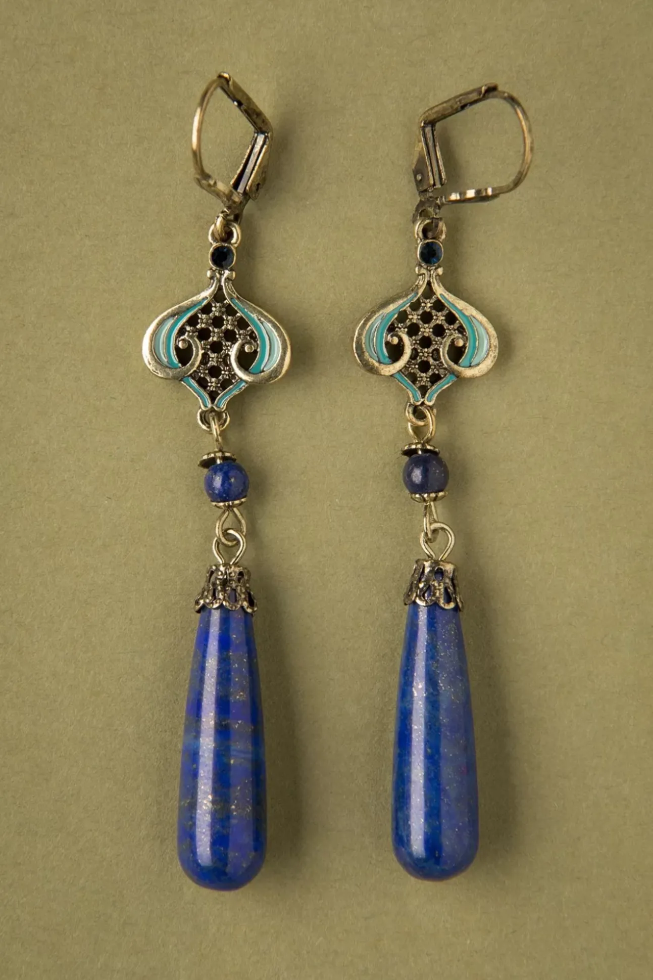 Lapis Oorbellen In Blauw