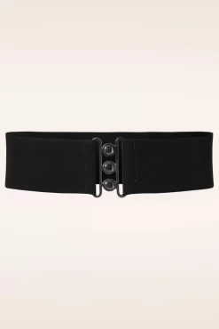Lauren Vintage Stretchriem In Zwart