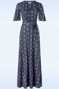 Laurie Maxi Jurk In Blauw