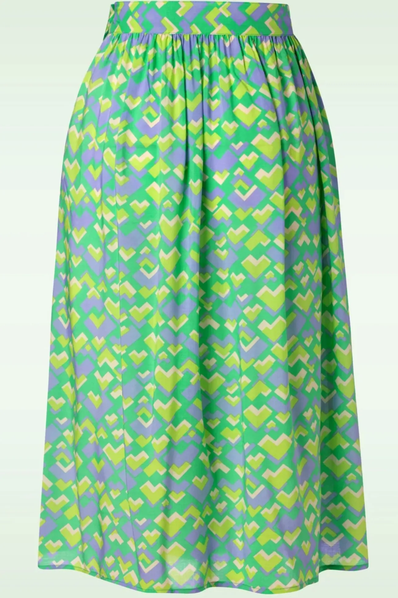 Layla Cocktail Rok In Macaw Groen