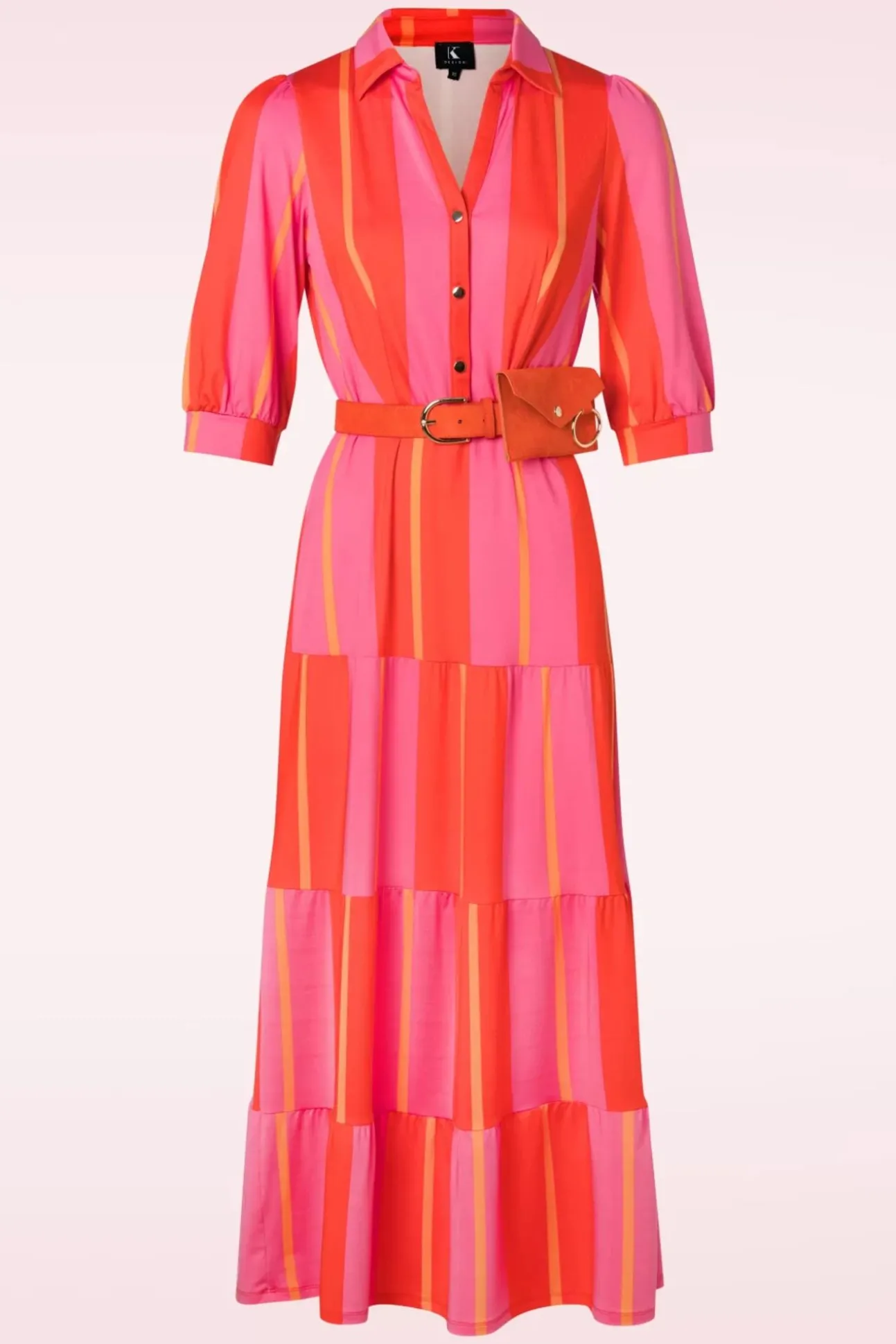 Leanna Maxi Jurk In Fuchsia